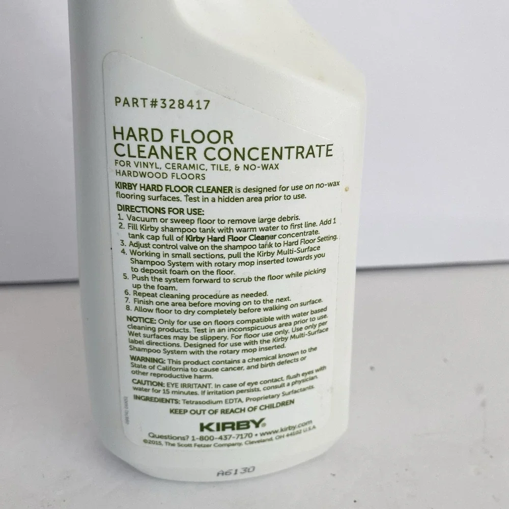Kirby Hard Floor Cleaner‎ Concentrate 12 Oz Part #328417 Sealed New